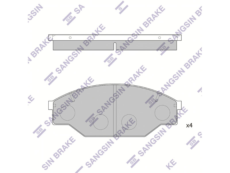 Specifications of brake pads SP1121 (Sangsin) photo, description