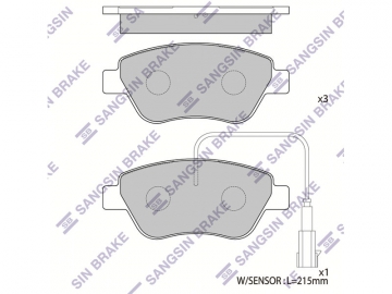 Brake pads SP1201 (Sangsin)