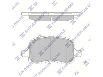 Brake pads SP1270 (Sangsin)
