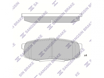 Brake pads SP1382 (Sangsin)