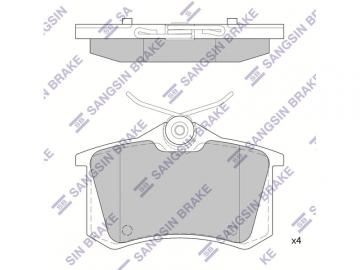 Brake pads SP1391 (Sangsin)
