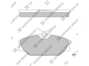 Brake pads SP1483A (Sangsin)