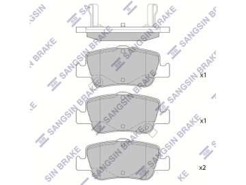 Brake pads SP1501 (Sangsin)