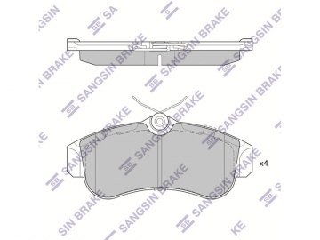 Brake pads SP1581 (Sangsin)