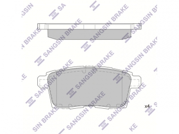 Brake pads SP1604 (Sangsin)