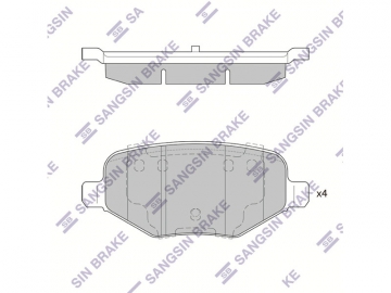 Brake pads SP1621 (Sangsin)