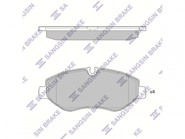 Brake pads SP1622 (Sangsin)