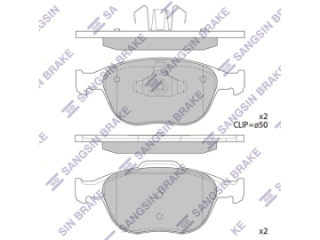 Brake pads SP1623 (Sangsin)