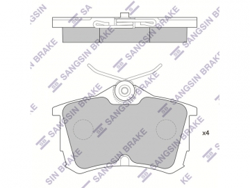 Brake pads SP1635 (Sangsin)