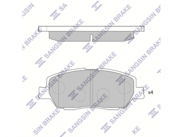 Brake pads SP1679 (Sangsin)