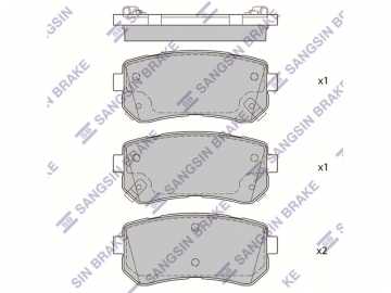 Brake pads SP1684 (Sangsin)