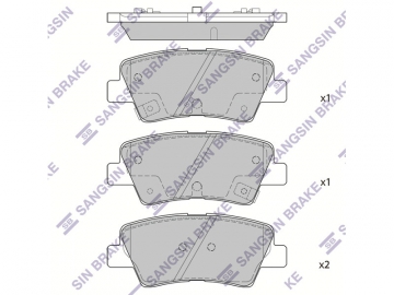 Brake pads SP1685 (Sangsin)