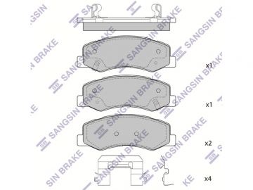Brake pads SP1689 (Sangsin)