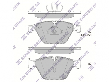 Brake pads SP1695 (Sangsin)