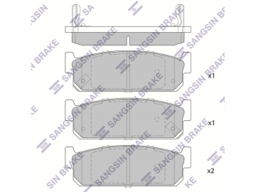 Brake pads SP1764 (Sangsin)
