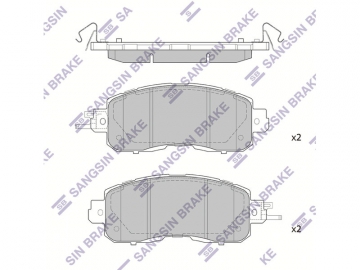 Brake pads SP1765 (Sangsin)