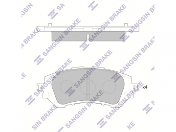 Brake pads SP1780 (Sangsin)