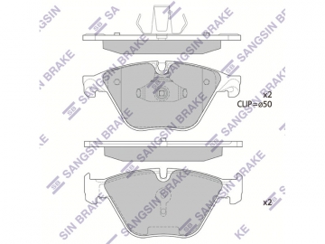 Brake pads SP1821 (Sangsin)