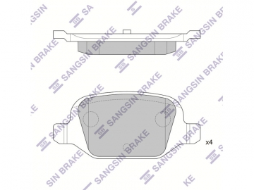 Brake pads SP1823 (Sangsin)