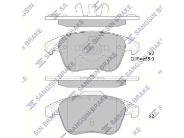 Brake pads SP1830A (Sangsin)