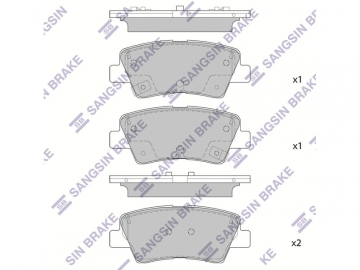 Brake pads SP1851 (Sangsin)