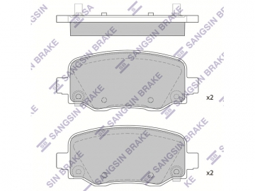 Brake pads SP1858 (Sangsin)
