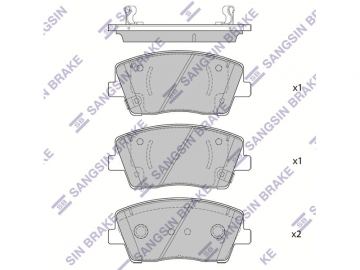 Brake pads SP1876 (Sangsin)
