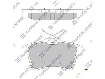 Brake pads SP1881 (Sangsin)