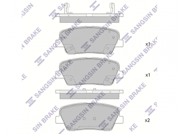 Brake pads SP1883 (Sangsin)