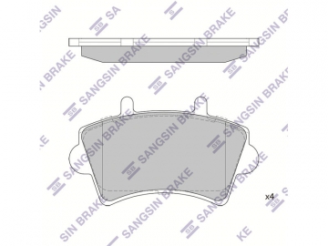 Brake pads SP1894 (Sangsin)