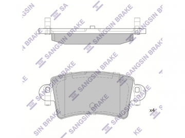 Brake pads SP1895 (Sangsin)