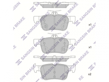 Brake pads SP1919A (Sangsin)