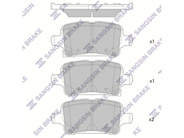Brake pads SP1929 (Sangsin)