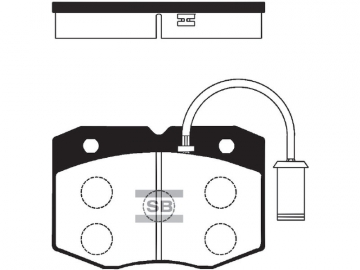 Brake pads SP2014 (Sangsin)