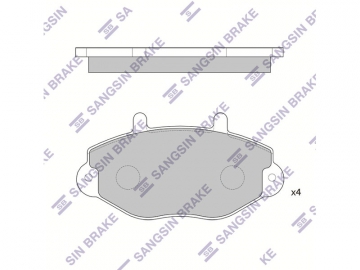 Brake pads SP2019 (Sangsin)