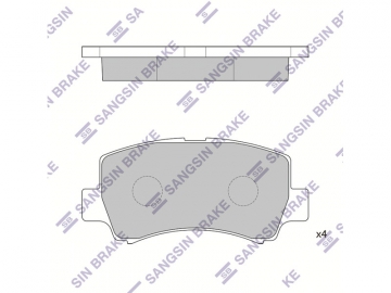 Brake pads SP2021 (Sangsin)