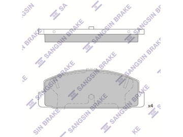 Brake pads SP2028 (Sangsin)