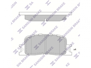 Brake pads SP2038 (Sangsin)