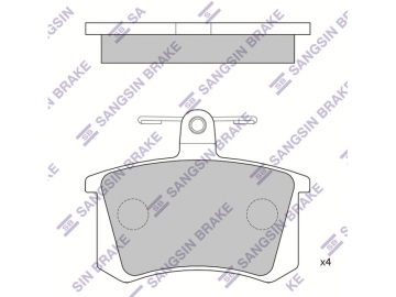 Brake pads SP2050 (Sangsin)