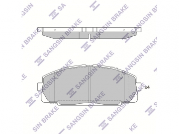Brake pads SP2077A (Sangsin)