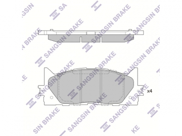 Brake pads SP2080 (Sangsin)