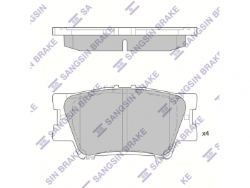 Brake pads SP2081 (Sangsin)