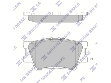 Brake pads SP2081A (Sangsin)