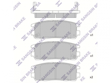 Brake pads SP2089 (Sangsin)