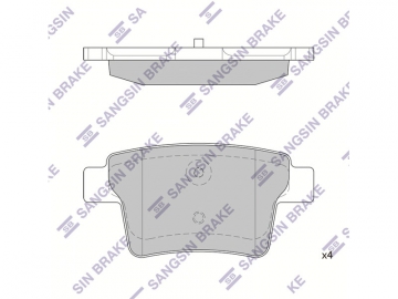 Brake pads SP2095 (Sangsin)