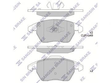Brake pads SP2098A (Sangsin)
