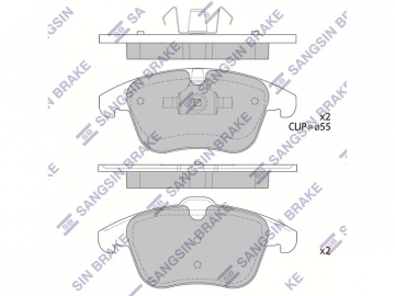 Brake pads SP2101-F (Sangsin)