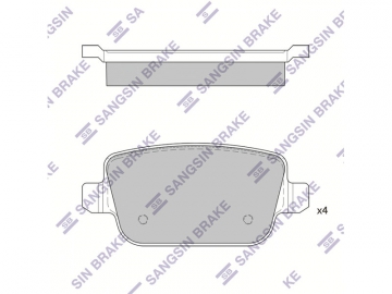 Brake pads SP2101-R (Sangsin)