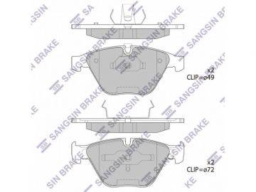Brake pads SP2163 (Sangsin)