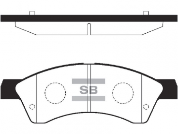 Brake pads SP2203 (Sangsin)
